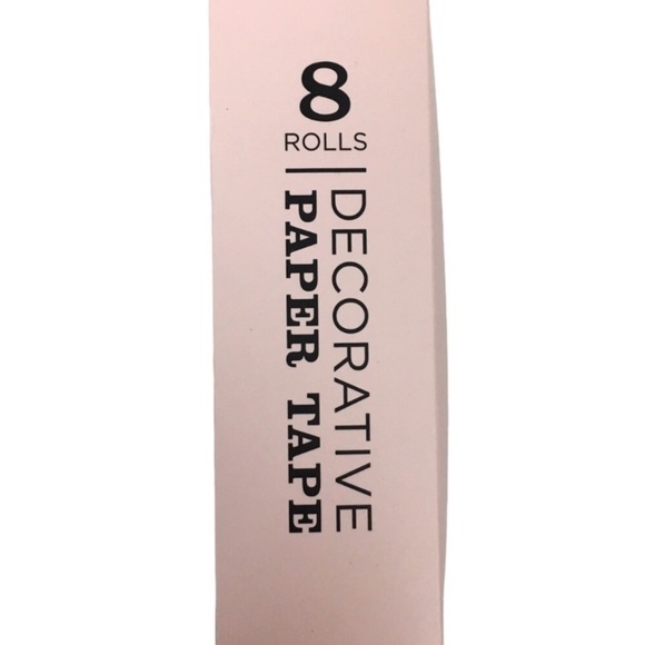 ELUM DESIGNS Washi Paper Tape Decorative Black Gold 8 Rolls Scrapbooking Planner - Picture 4 of 5